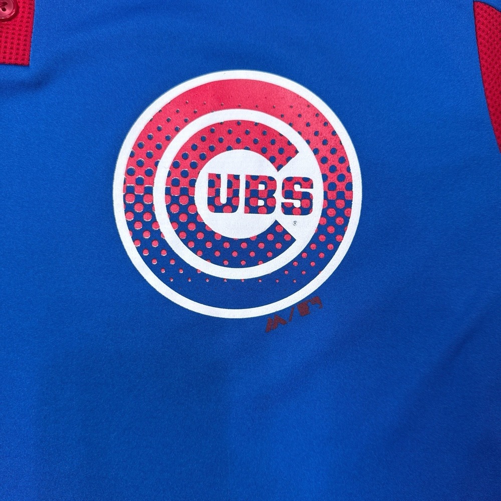 Majestic Athletic Chicago Cubs MLB Jersey 2XL Blue Cool Base BP Pullover - Picture 2 of 8